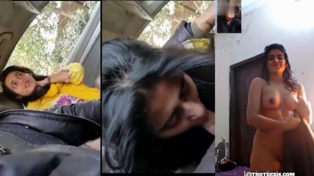 Paki cute university girl Farri Hot Blowjob in car & full Nude Video Call boyfriend mms video leaked, don’t miss clear audio