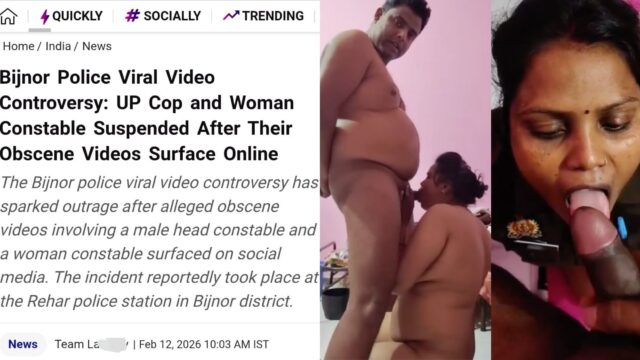 Bijnor UP Constable Viral Fucking MMS Scandal Leaked, Swallows Cum Deep Blowjob Full Video