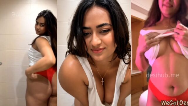 Instagram Influencer Divya Mistry Pressing Her Perfect Boobs on Live stream
