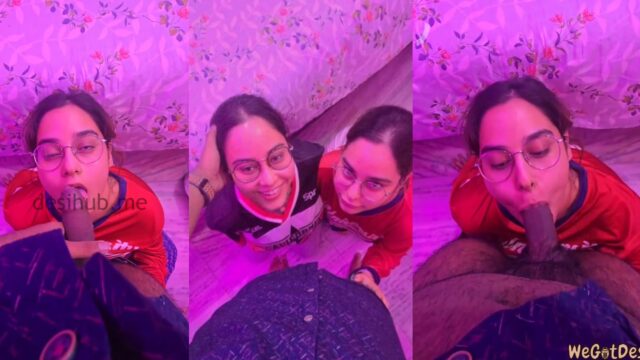 Sunandini and Shinjini Chakraborty Share a Black Dick in a Threesome Video