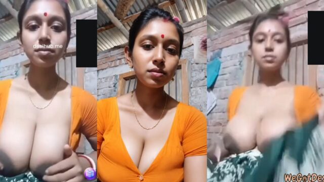Village Bhabhi Big Boobs, Nipple Pinching and Pussy Licking leaked video