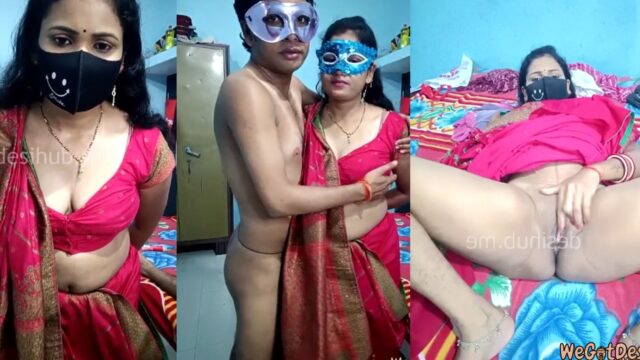 Hot Indian Bhabhi Strips Saree & Panty Live – Spreads Pussy, Boobs Pressed & Nipples Sucked